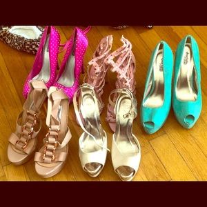Lot of 5 pairs of shoes used